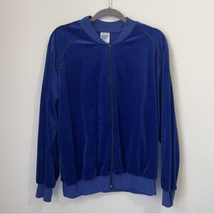 Blue Velvet Zip Up